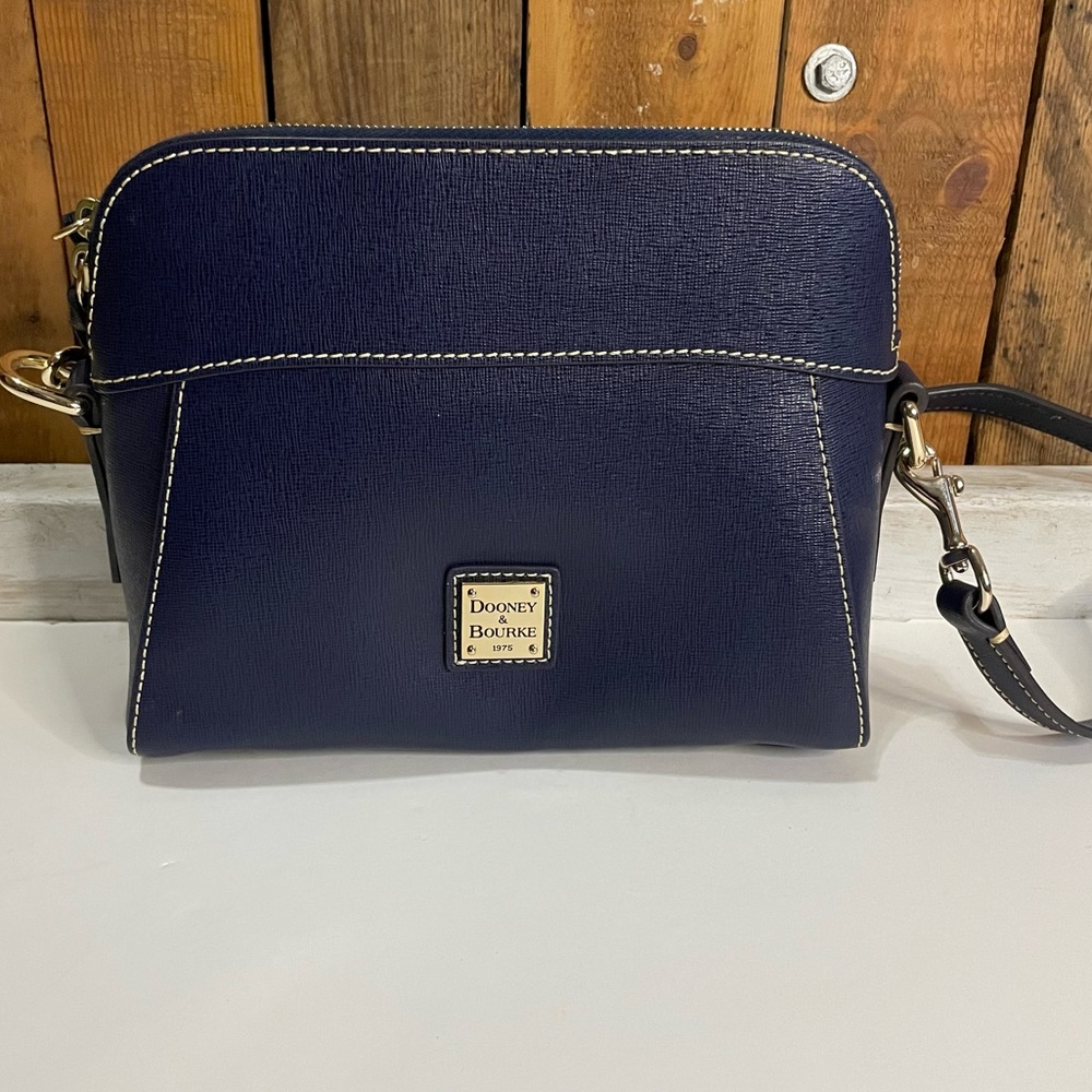 Dooney Cameron Navy Shoulder Bag